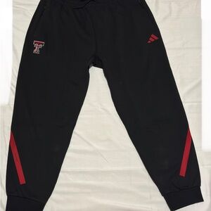 Adidas Z.N.E. Red Raiders Joggers Men’s 2XL Black Athleisure Pants